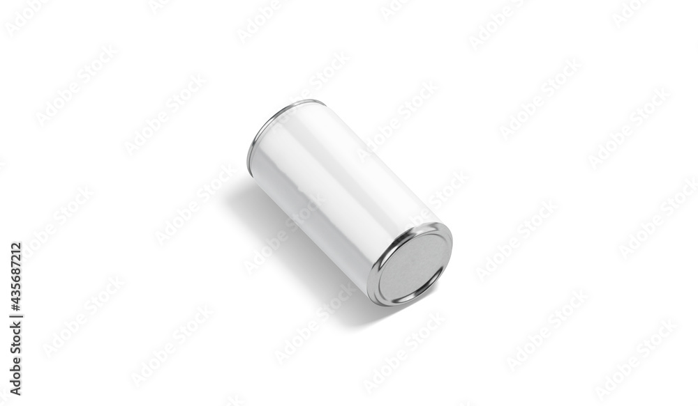 Blank white aluminum narrow 330 ml soda can bottom mockup lying Blank white aluminum narrow 330 ml soda can bottom mockup lying