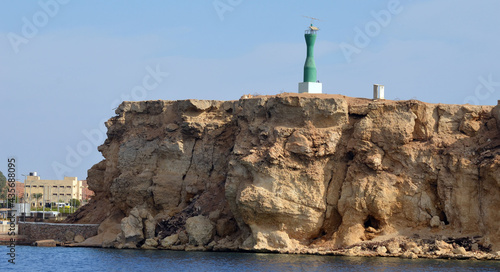 Deserted coast of the Sinai Peninsula. Sharm El Sheikh, Egypt