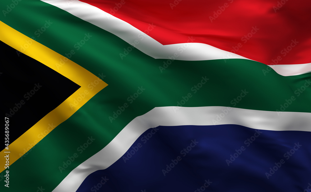 South Africa 3D Flag (D Render)