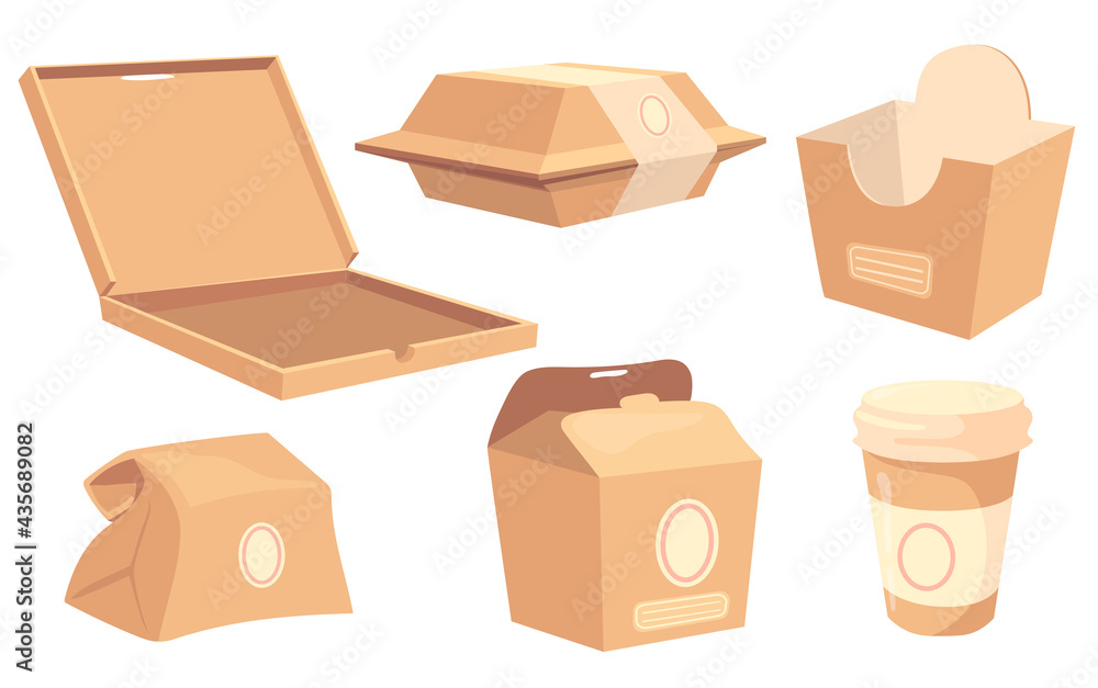 Vector Packaging Layout Stock Illustration - Download Image Now - Protein,  Ground - Culinary, Container - iStock