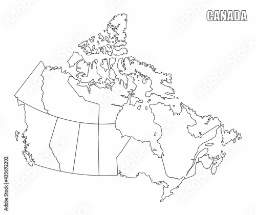 Canada administrative map
