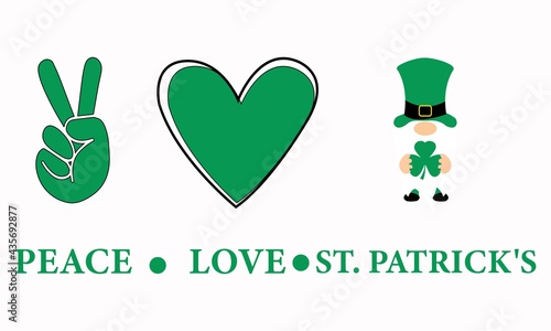  Peace Love St. Patrick's, St. Patrick's Vector And Clip Art