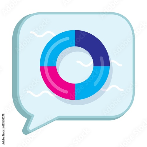 Free Download Cartoon lifebuoy icon. Flat style illustration. - GFXLoad