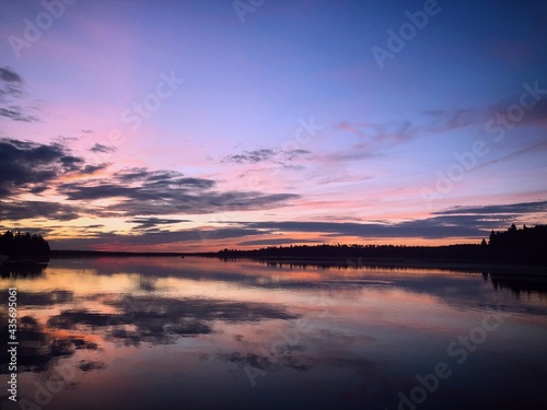 sunset over the lake © Kat Sun