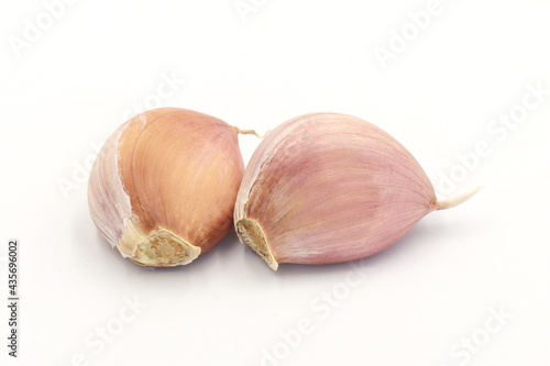 Garlic isolated on white background