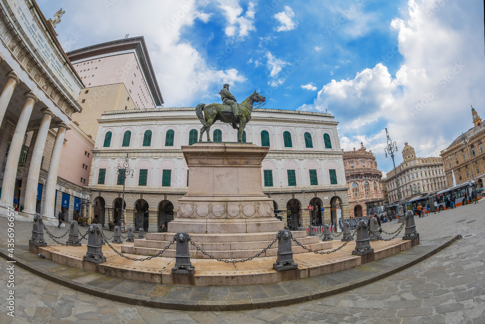 Monument of Garibaldi, Genoa, Italy