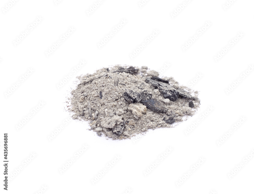 Pile of wood ashes. Pile of wood ashes.