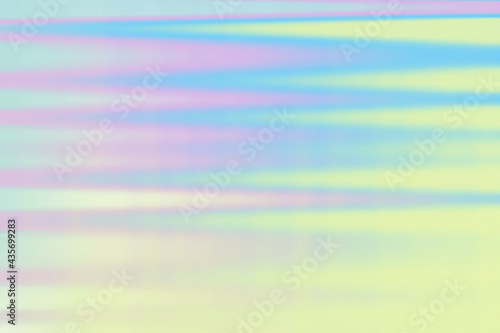 Colorful grainy wallpaper gradient. Blue, green sherbet color background. Hologram wavy abstract paper art