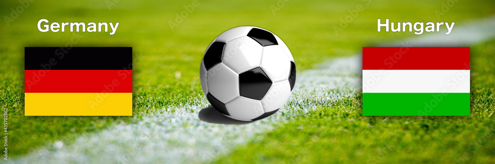 Fototapeta premium Fussball Länderspiel - Deutschland gegen Ungarn