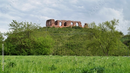 Ruins of the medieval castle of the Dukes of Mazovia in Sochaczew, Poland.