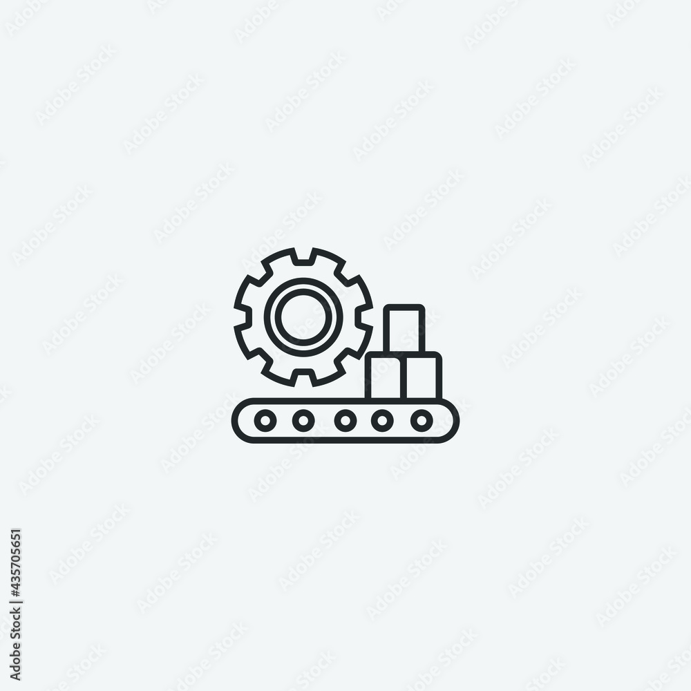 Manufacture vector icon Manufacture vector icon