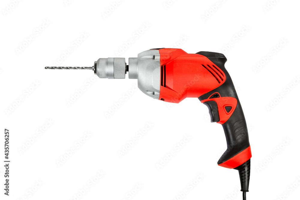 Electric drill or screwdriver. Electric drill or screwdriver.