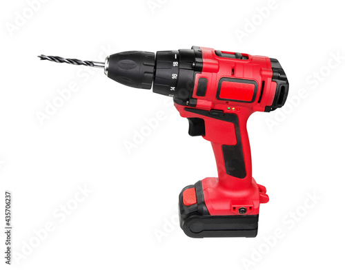 Canvas Print Electric drill or screwdriver.