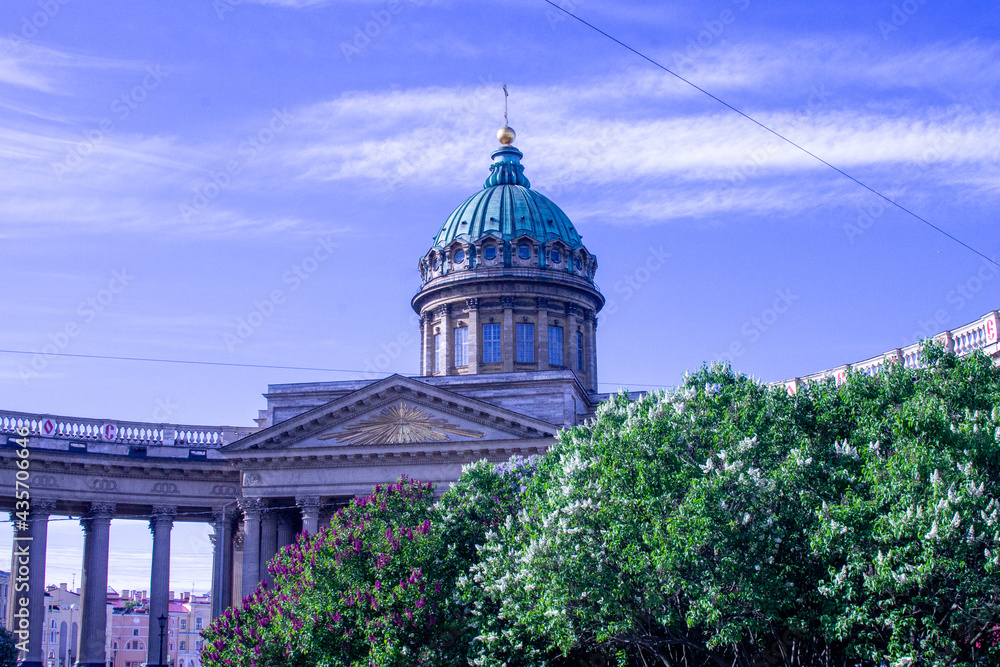Saint Petersburg, Russia, May 22, 2021, Kazan Cathedral.