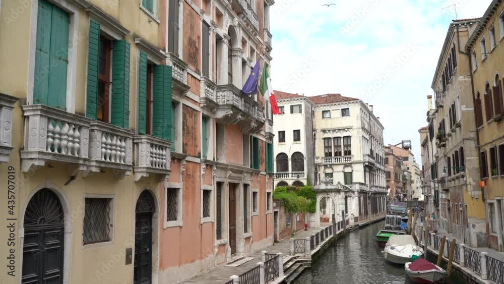May 2021 - Venice, Italy - Walking through the less touristy streets of the lagoon city, among lesser-known canals, bridges and houses May 2021 - Venice, Italy - Walking through the less touristy streets of the lagoon city, among lesser-known canals, bridges and houses