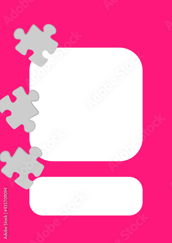 Vertical illustration format A4 - the design of the screen of the phone or tablet for inscriptions and photos