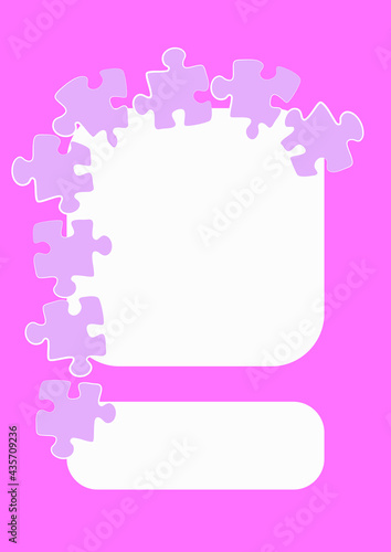 Vertical illustration format A4 - the design of the screen of the phone or tablet for inscriptions and photos