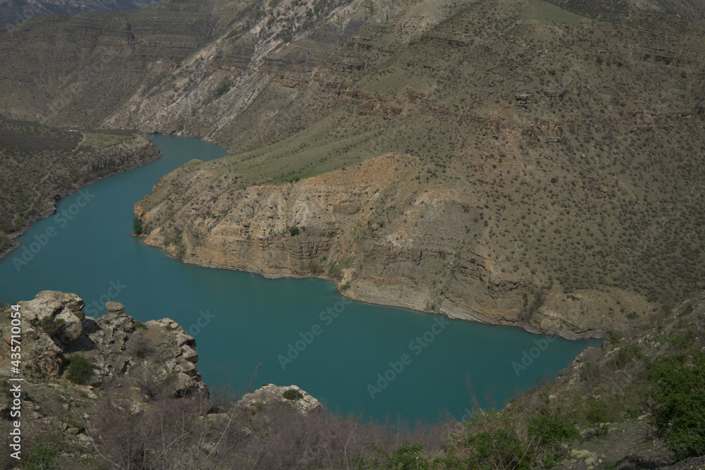 Obraz premium mountain landscape in the republic of Dagestan
