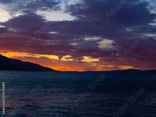Sunset on the Adriatic Sea.
