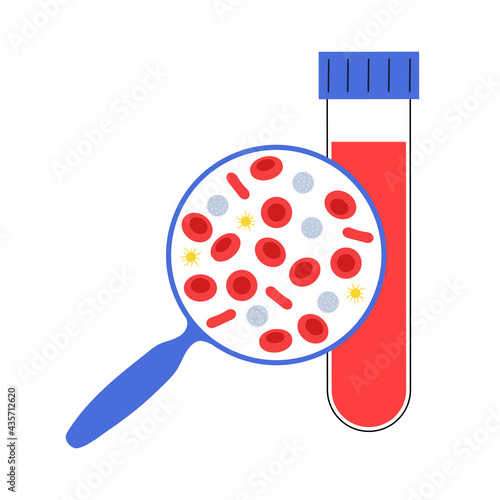 Blood structure concept