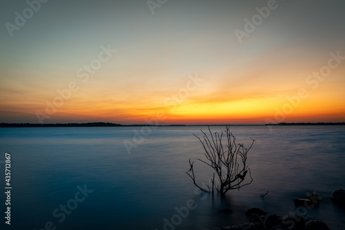 Lake Lavon during sunrise near Dallas, Texas