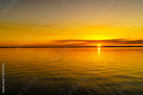 Sunset over Toledo Bend Reservoir  on the Louisiana side