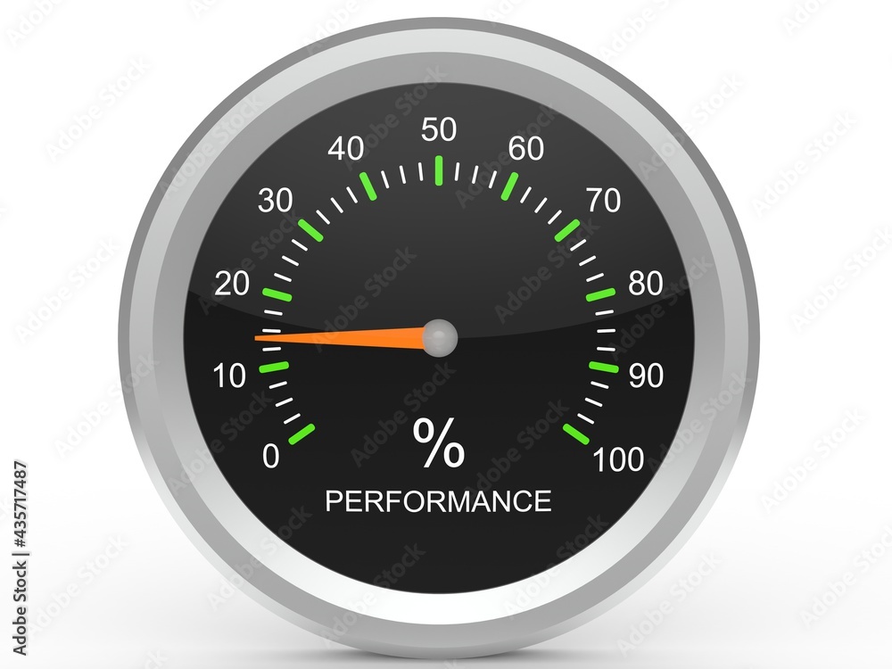 3d Speedometer Isolated on White Background 3d Speedometer Isolated on White Background