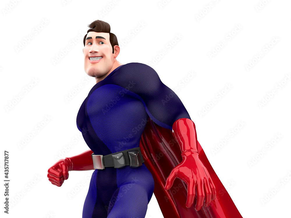 super cartoon is ready for action with copy space super cartoon is ready for action with copy space