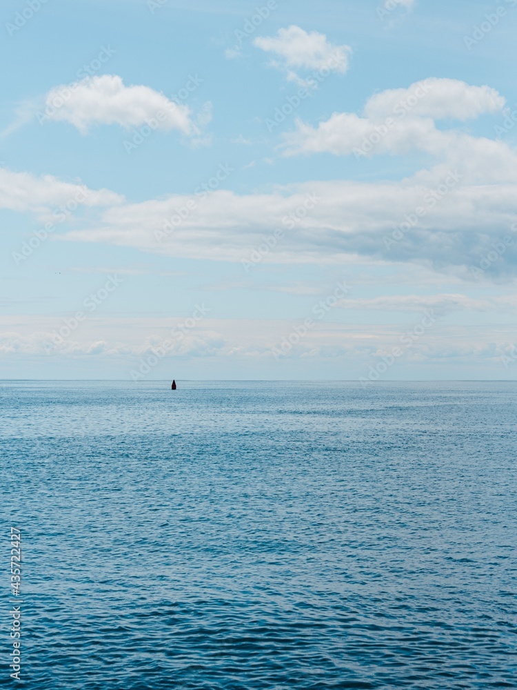 The Atlantic Ocean, seen in Gloucester, Massachusetts