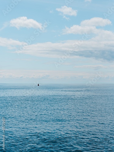 The Atlantic Ocean, seen in Gloucester, Massachusetts