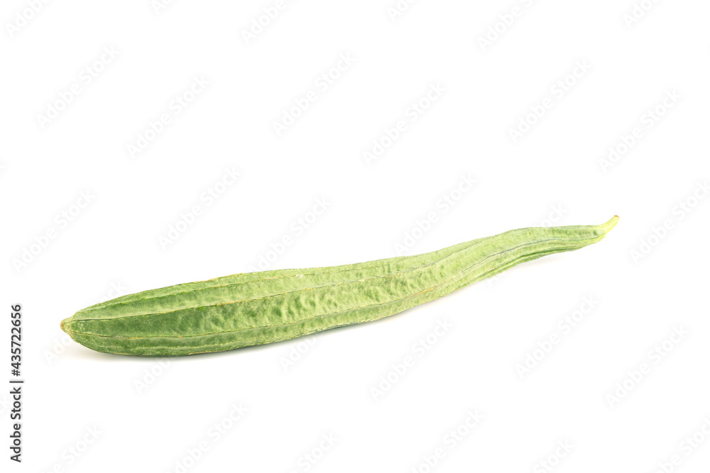 Angled gourd on white background. Angled gourd on white background.