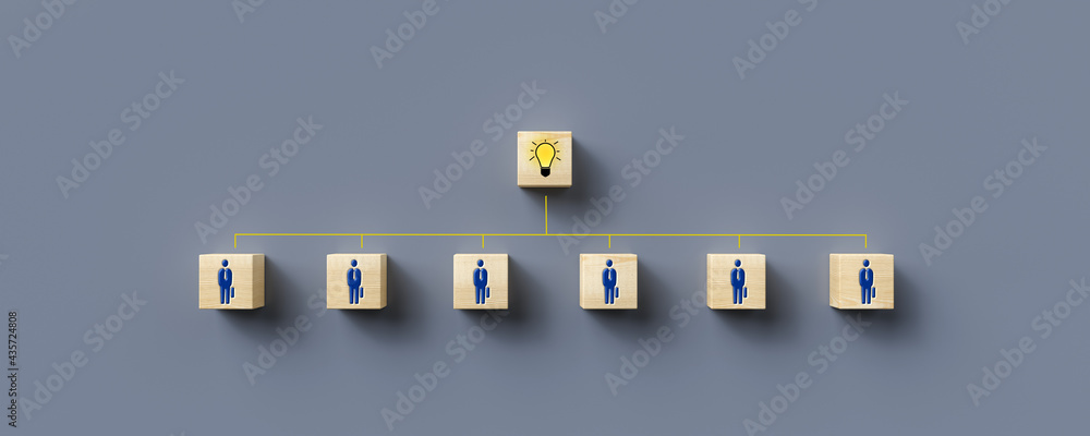 cubes showing a brainstorming session on grey-blue background cubes showing a brainstorming session on grey-blue background