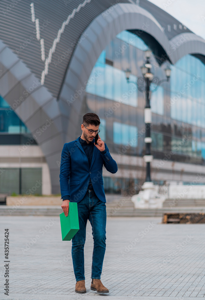 Man having business conversation Man having business conversation