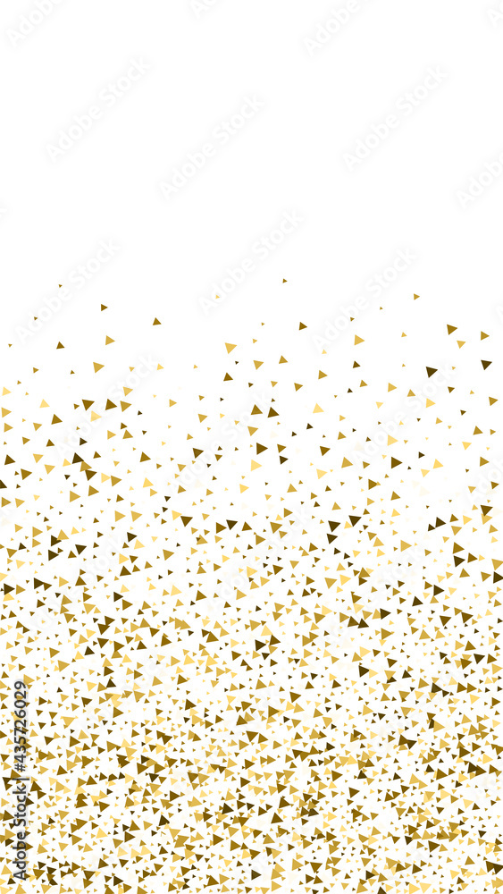 Gold triangles luxury sparkling confetti. Scattere Gold triangles luxury sparkling confetti. Scattere