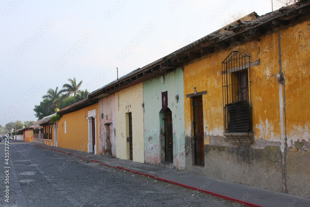 The Run down abandon building that can be found throughout the city of Antigua, Guatemala