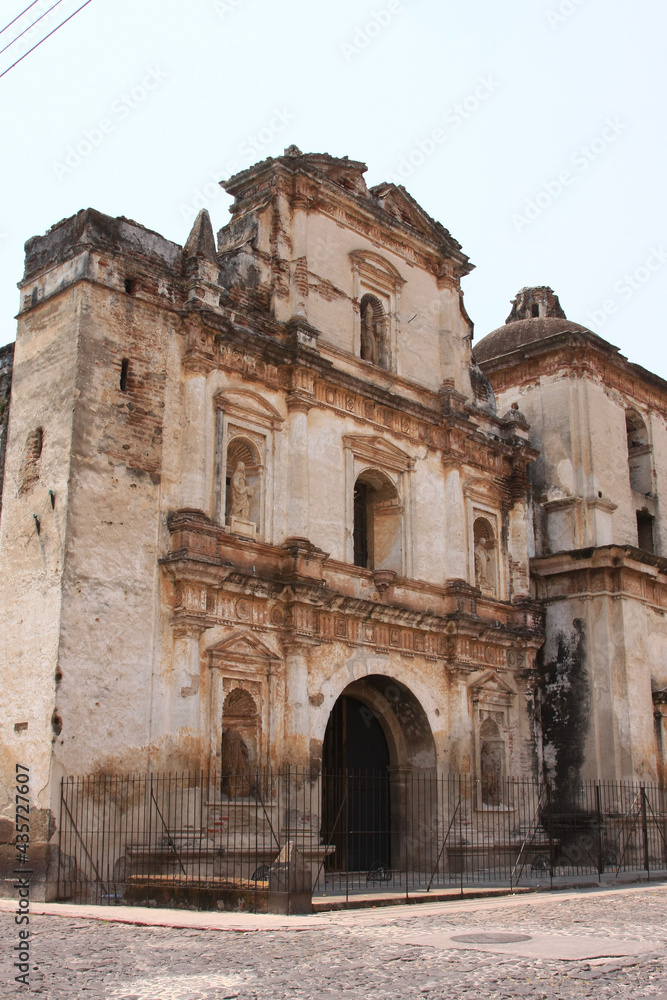 The Run down abandon building that can be found throughout the city of Antigua, Guatemala