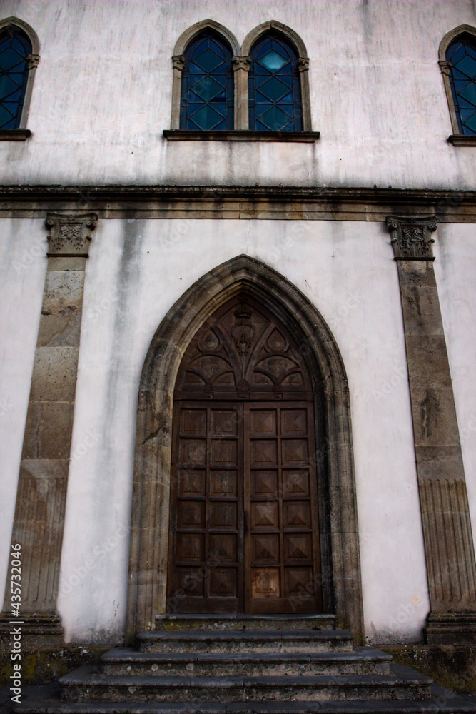 Entrance of a church in Sardegna Italy