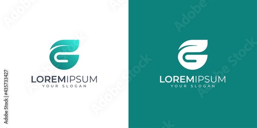 Letter G logo design inspiration - nature g logo