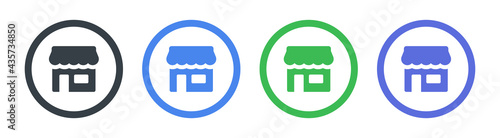 Retail shop icon vector illustration.