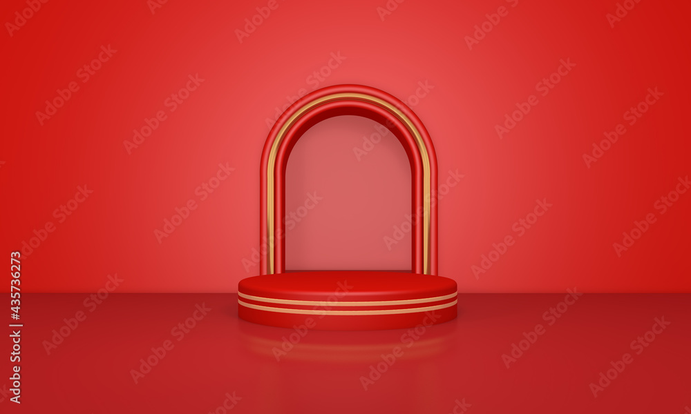 Background rendering with podium and wall scene abstract background. 3D illustration, 3D rendering Background rendering with podium and wall scene abstract background. 3D illustration, 3D rendering