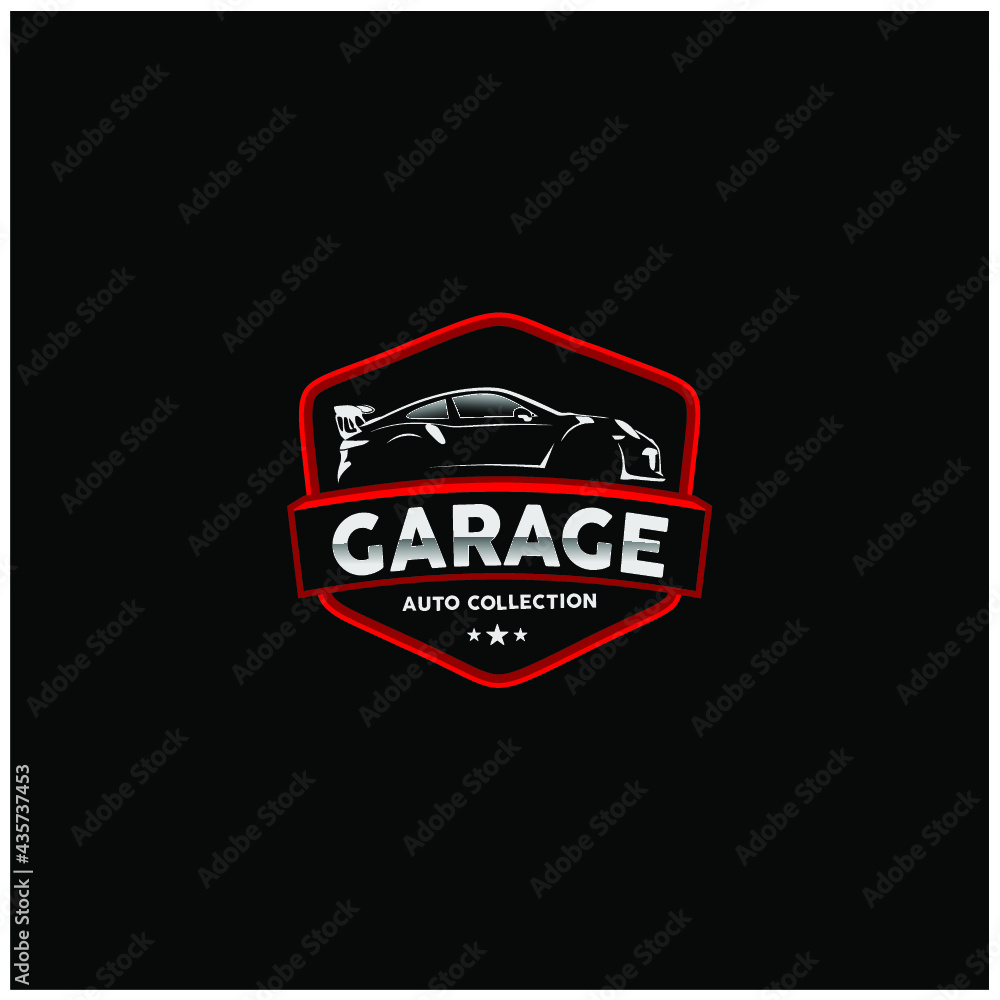 Fototapeta premium Garage auto repair logo vector