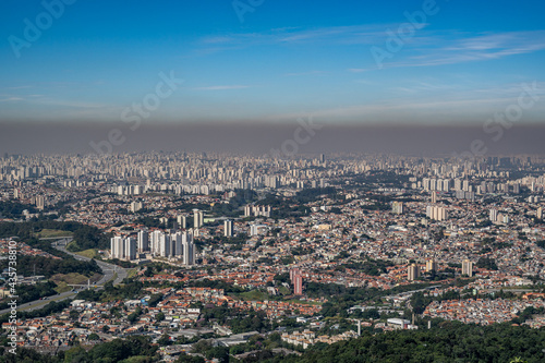 vista da cidade de São Paulo fotografada do ponto mais alto da cidade