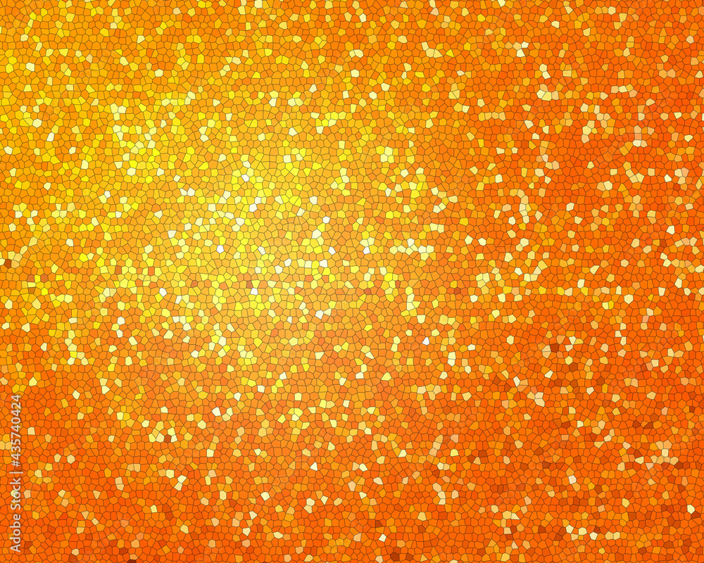 orange abstract background with mosaic pattern