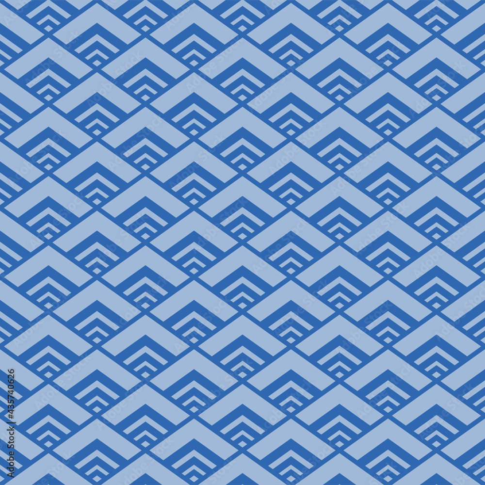 Japanese Diamond Zigzag Wave Vector Seamless Pattern Japanese Diamond Zigzag Wave Vector Seamless Pattern