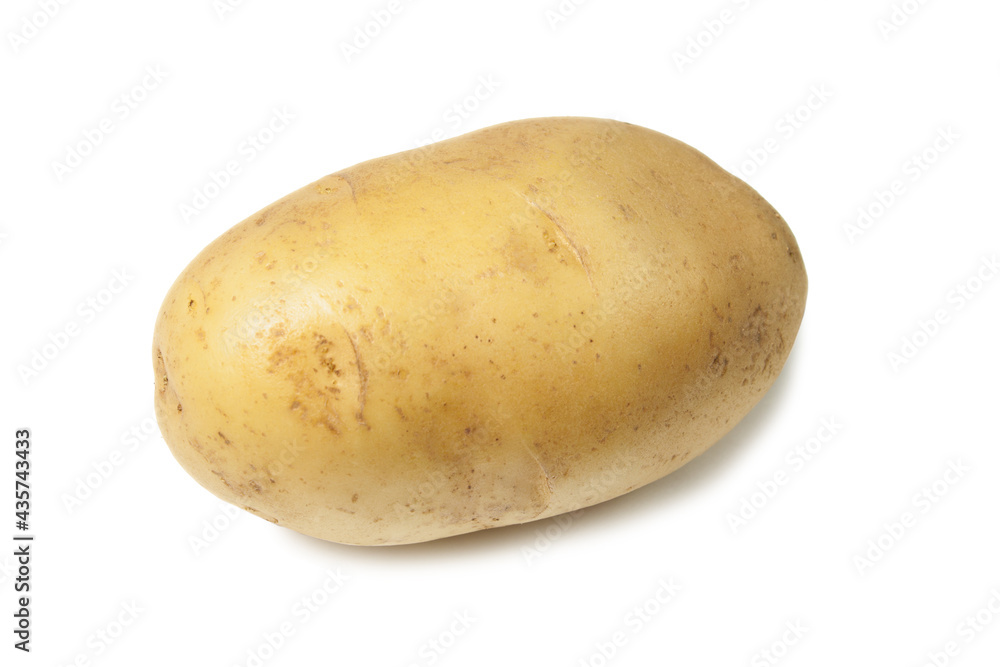 Raw Harvest potatoes isolated on white background Raw Harvest potatoes isolated on white background