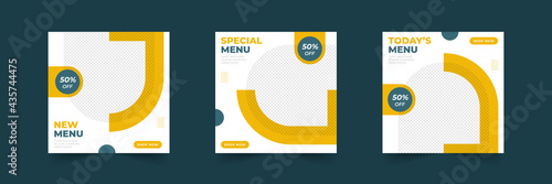 food social media post template