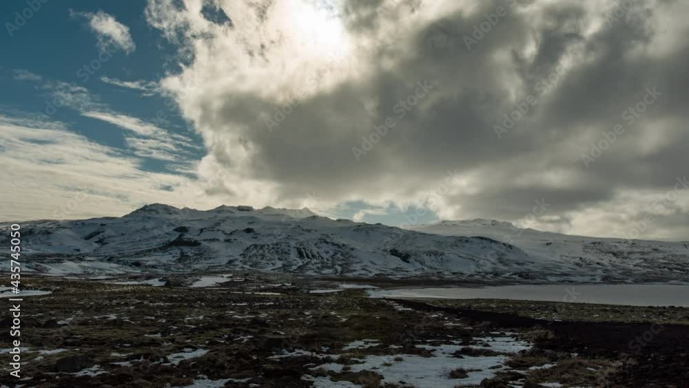 Mountains and clouds in Iceland Mountains and clouds in Iceland