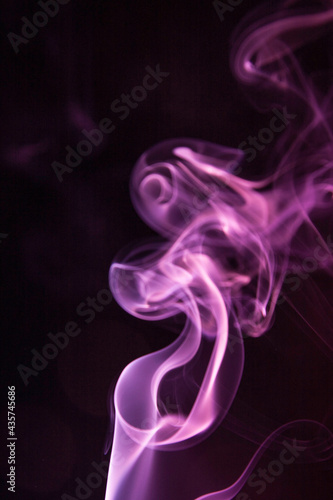 Real Smoke on Black Background