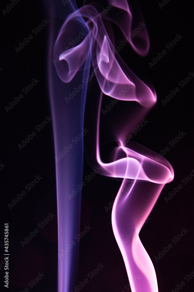 Real Smoke on Black Background Real Smoke on Black Background