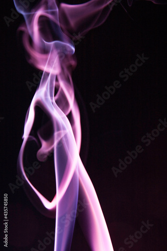 Real smoke on black background. For blending mode layer. 